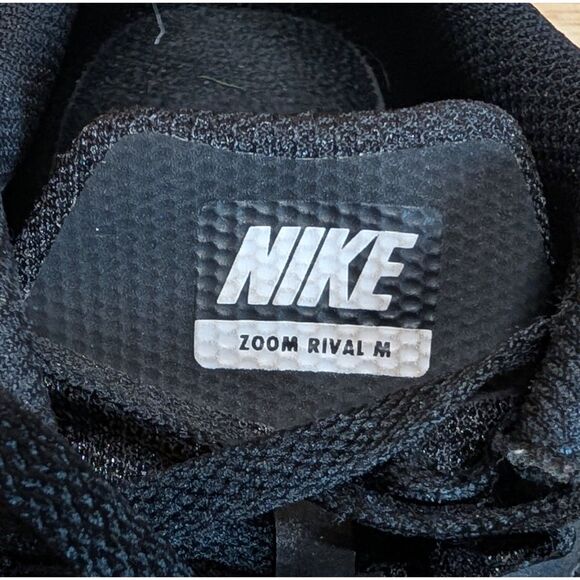 Nike Zoom Rival M Track Spikes Shoes Black Men’s 7.5 w/ Bag & Tool AH1020-002 - Picture 9 of 11